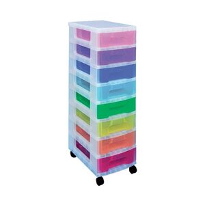 Really Useful Storage Tower with 8 Drawers Multicoloured DT1007