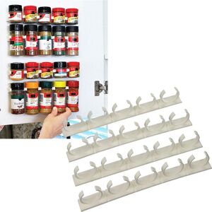 Love Home&Kitchen Portable 5 Cabinet Spice Wall Rack Storage Plastic Kitchen Organizer Door Hooks