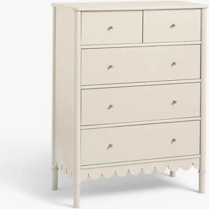 John Lewis ANYDAY Hem 5 Drawer Chest - Greige - Unisex