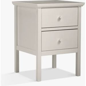 John Lewis ANYDAY Wilton 2 Drawer Bedside Cabinet - Linen - Unisex