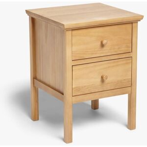 John Lewis ANYDAY Wilton 2 Drawer Bedside Cabinet - Natural - Unisex