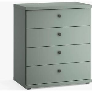 John Lewis Marlow 4 Drawer Chest, 75cm - Sage Green - Unisex