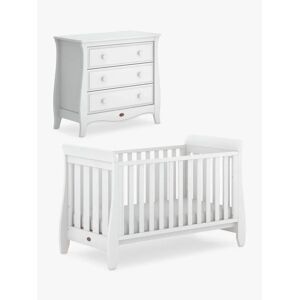 Boori Sleigh Urbane Cotbed and 3 Drawer Chest, White - White - Unisex - Size: CotCotbed