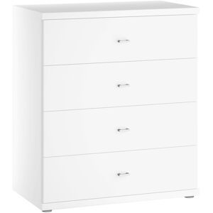 John Lewis Elstra Wide 4 Drawer Chest of Drawers - Off White - Unisex