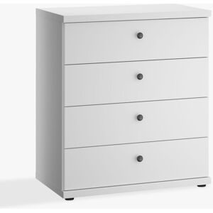 John Lewis Marlow 4 Drawer Chest, 75cm - Off White - Unisex