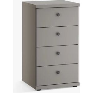 John Lewis Marlow 4 Drawer Chest, 47cm - Pebble Grey - Unisex