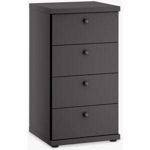 John Lewis Marlow 4 Drawer Chest, 47cm - Graphite - Unisex