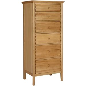 John Lewis Essence Tall 6 Drawer Chest, Oak - Oak - Unisex