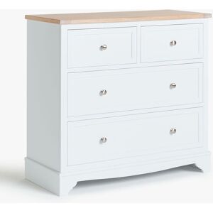 John Lewis St Ives 4 Drawer Chest - White Haze - Unisex