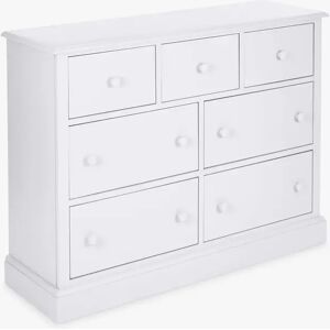 Laura Ashley Ashwell 7 Drawer Chest, White - White - Unisex