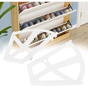 Kuuleyn Shoes Drawer Cabinet Hinges Home Plastic Hollowed Two Layers Shoe Cabinet Shelf Rack Holder Hinges Accessory Home Plastic Hollowed Two Layers Shoe Accessory(white)