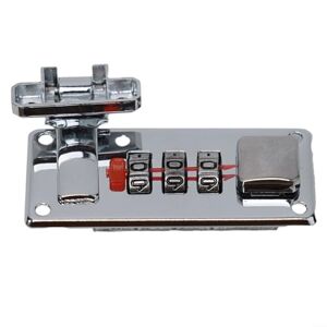 Eawfgtuw Iron Combination Lock for Heavy Wooden Boxes, Tool Chests, and Cabinets (Silver Right)