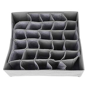 Cafopgrill 30 Grids Drawer Organiser Bra Storage Box Bra Organizer Collapsible Closet Dividers for Bras Underwear Socks Ties and Scarves Foldable Storage Box