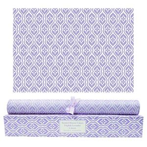 SCENTORINI Lavender Scented Drawer Liners, Scent Paper Liners for Drawers, Dresser Shelf, Linen Closet, (6 Sheets)