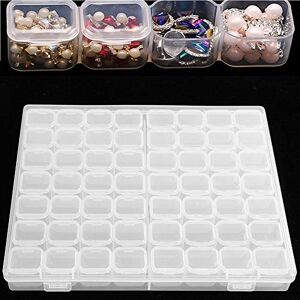 Sonew Multi-function Organizer, 56 Slots Desktop Nail Polish Art Storage Box Jewelry Accessories Container Case Invisible Buckle Design