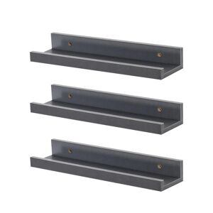 Harbour Housewares Floating Picture Ledge Shelves - 32.5cm - Pack of 3