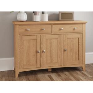 Kenmore Dakota Oak 3 Door 2 Drawer Large Sideboard Assembled