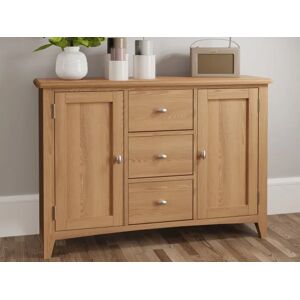 Kenmore Dakota Oak 2 Door 3 Drawer Large Sideboard Assembled