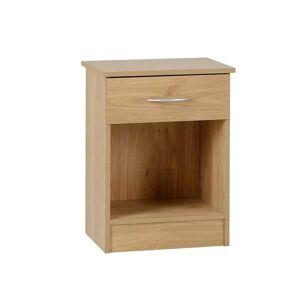 Seconique Bellingham Oak 1 Drawer Bedside Cabinet