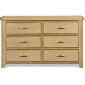 ASC Selkirk 33 Oak Wooden Chest of Drawers Assembled