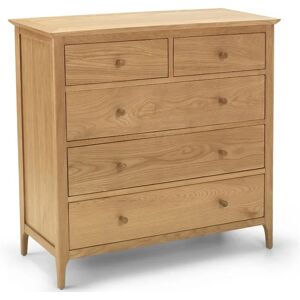 Archers Windermere 2 Over 3 Oak Wooden Chest of Drawers Assembled