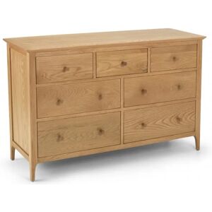 Archers Windermere 7 Drawer Oak Wooden Chest of Drawers Assembled