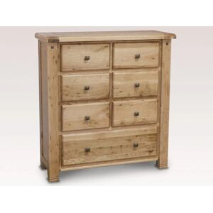 ASC Balmoral 61 Oak Wooden Chest of Drawers Assembled