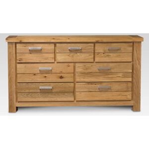 ASC Westbury 34 Oak Wooden Chest of Drawers Assembled