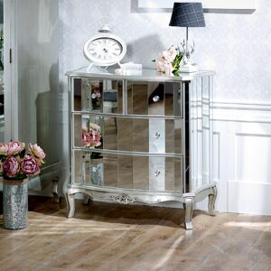 Mirrored Chest of Drawers - Tiffany Range Material: glass