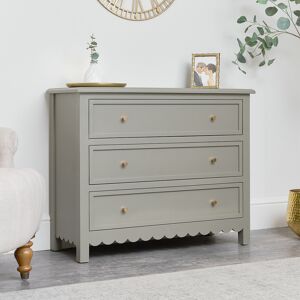 Scallop Chest of Drawers - Staunton Taupe Range Material: Wood