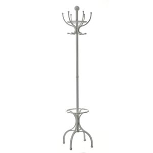 White Metal Coat & Hat Stand Material: Metal