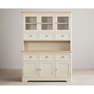 Oak Furniture Superstore Bridstow Oak and Cream Painted Large Dresser