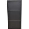 moebel direkt online 9 Pair Shoe Storage Cabinet black 113.5 H x 50.0 W x 15.0 D cm