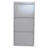 moebel direkt online 9 Pair Shoe Storage Cabinet gray 113.5 H x 50.0 W x 15.0 D cm