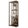 FIF Moebel Standard Curio Cabinet with Lighting black