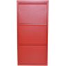 moebel direkt online 9 Pair Shoe Storage Cabinet red 113.5 H x 50.0 W x 15.0 D cm