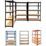 DICN (Blue Shelving Unit, H 150 x W 70 x D 30 Cm) 5 Tier Heavy Duty Metal Shelving Ra