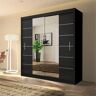 Sliding Wardrobes 4u LTD (203 cm , Black ) Sliding Wardrobes 4U Eden Sliding Door Wardrobe