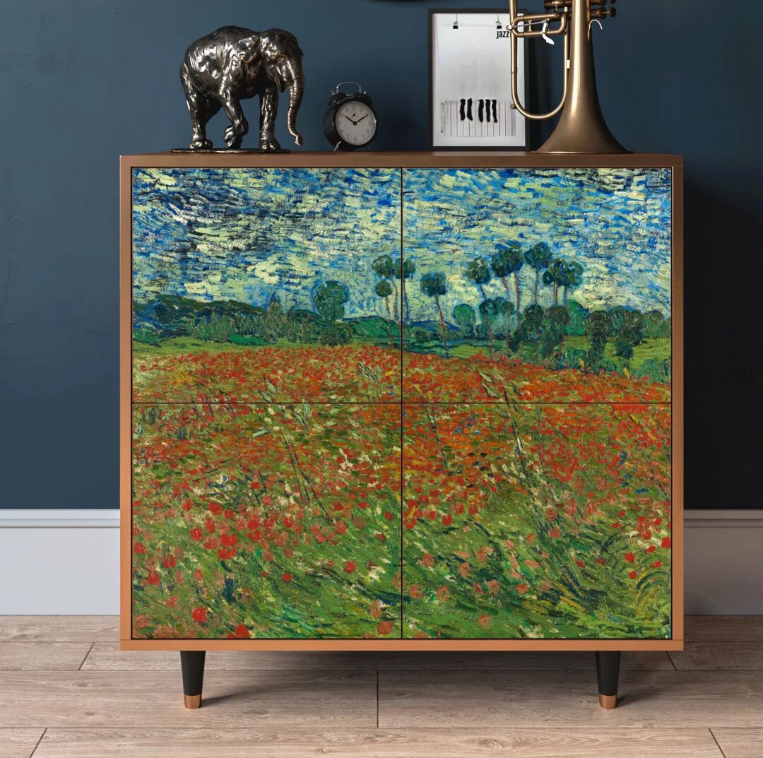 Photos - Storage Сabinet Ebern Designs Blawnox Sideboard red/green/blue/yellow/black/brown 96.5 H x