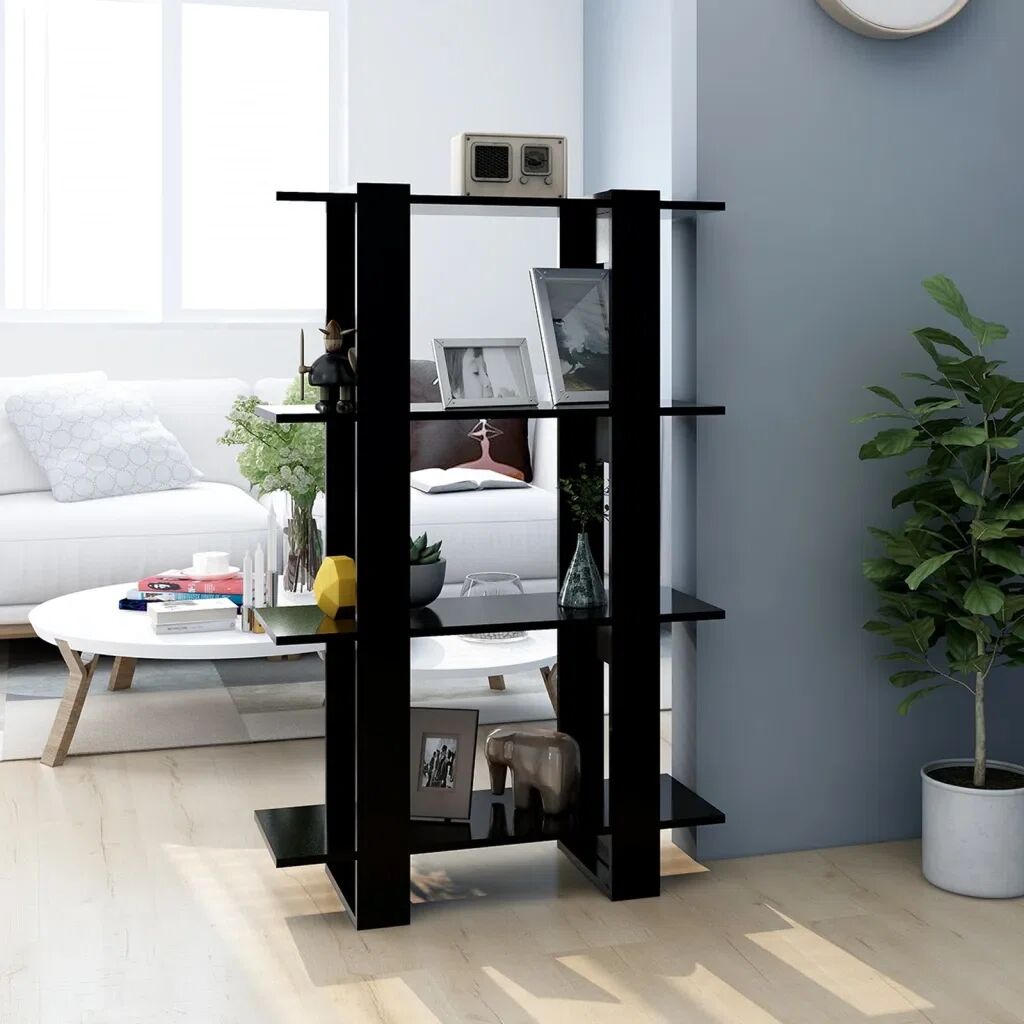 Photos - Wall Shelf Union Rustic Burnaby 123.5Cm H Bookcase black 123.5 H x 100.0 W x 30.0 D c