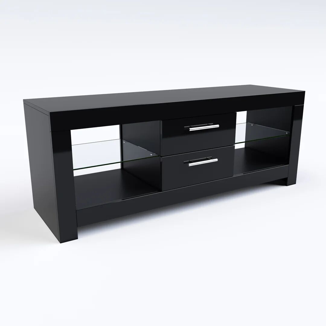 Photos - Mount/Stand Ivy Bronx Bissett TV Stand for TVs up to 52'' black 50.0 H cm
