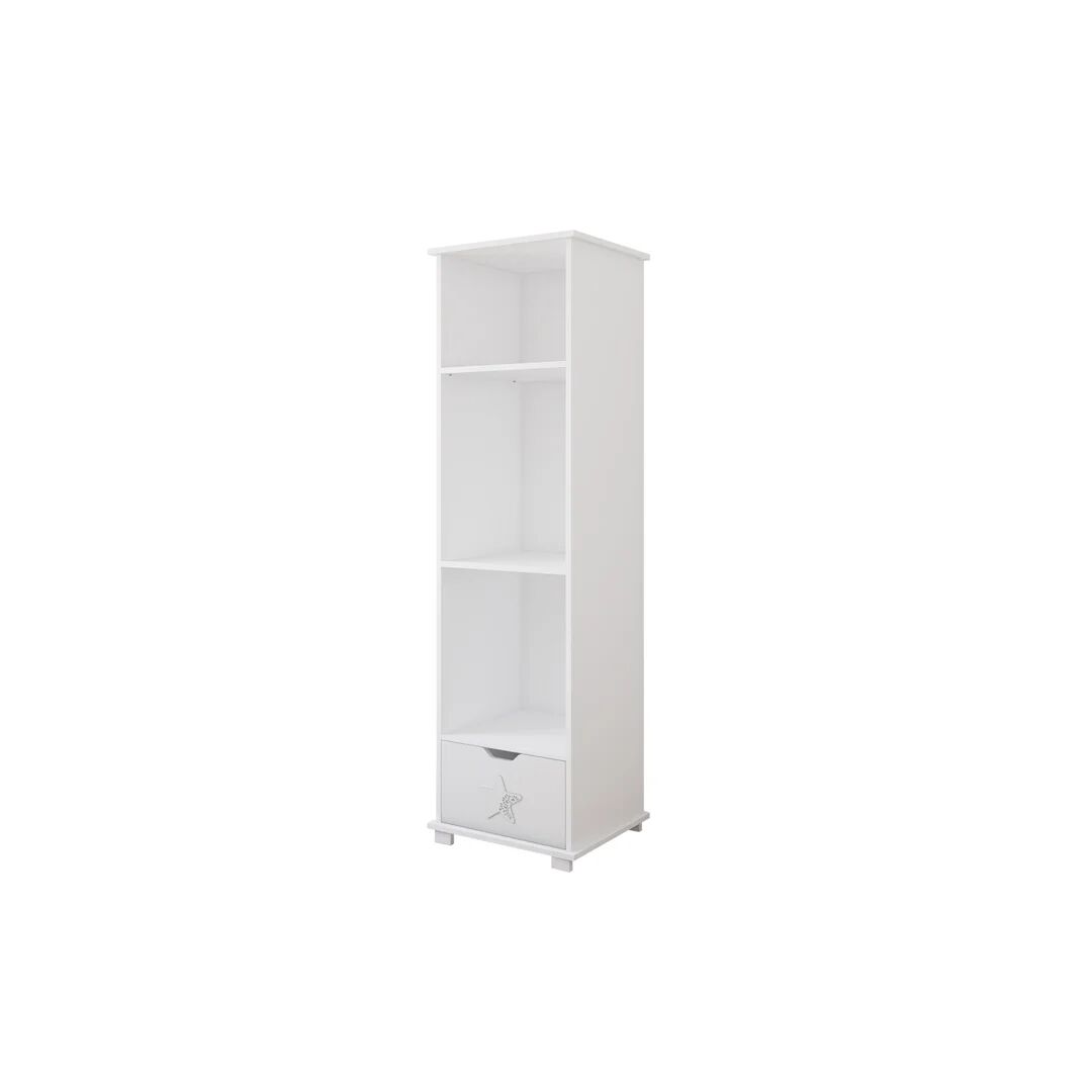 Photos - Wall Shelf Harriet Bee Epperson 177cm Bookcase white 177.0 H x 47.0 W x 46.0 D cm