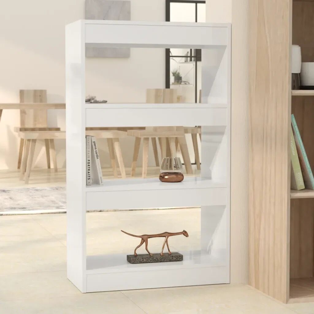 Photos - Wall Shelf Ebern Designs Geisha Bookcase white 103.0 H x 60.0 W x 30.0 D cm