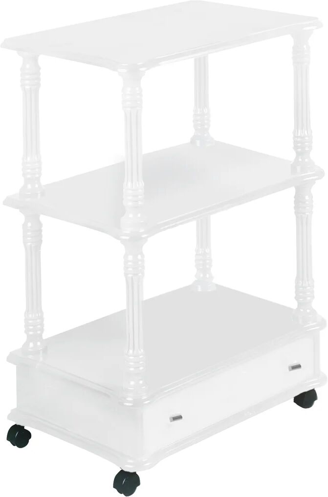 Photos - Wall Shelf Astoria Grand Low Narrow 82cm Etagere white 82.0 H x 61.0 W x 40.0 D cm