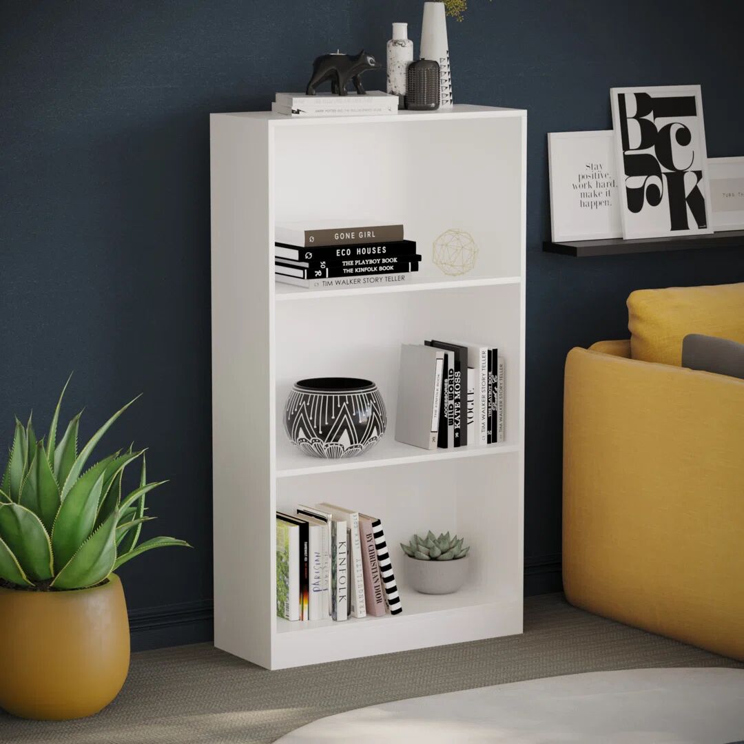 Photos - Wall Shelf 17 Stories 3 Tier Bookcase white 108.0 H x 60.0 W x 24.0 D cm