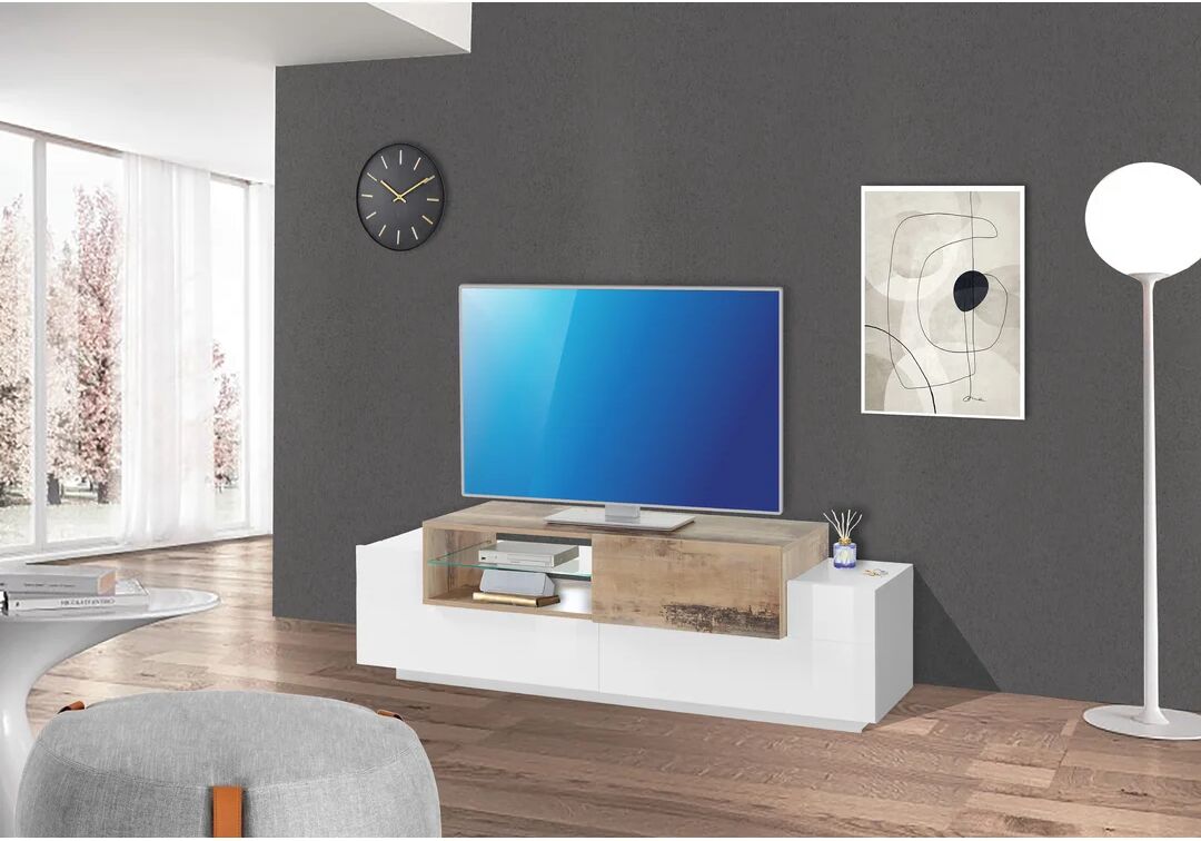 Photos - Mount/Stand Wade Logan Nostrand TV Stand for TVs up to 60" white 51.0 H cm