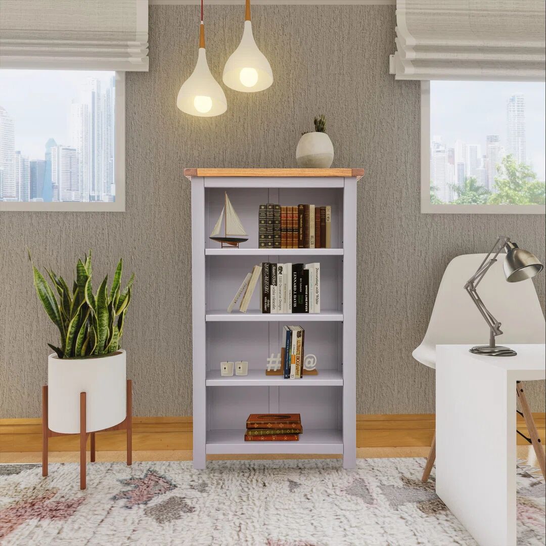 Photos - Wall Shelf Three Posts Venice Bookcase gray 120.0 H x 70.0 W x 25.0 D cm