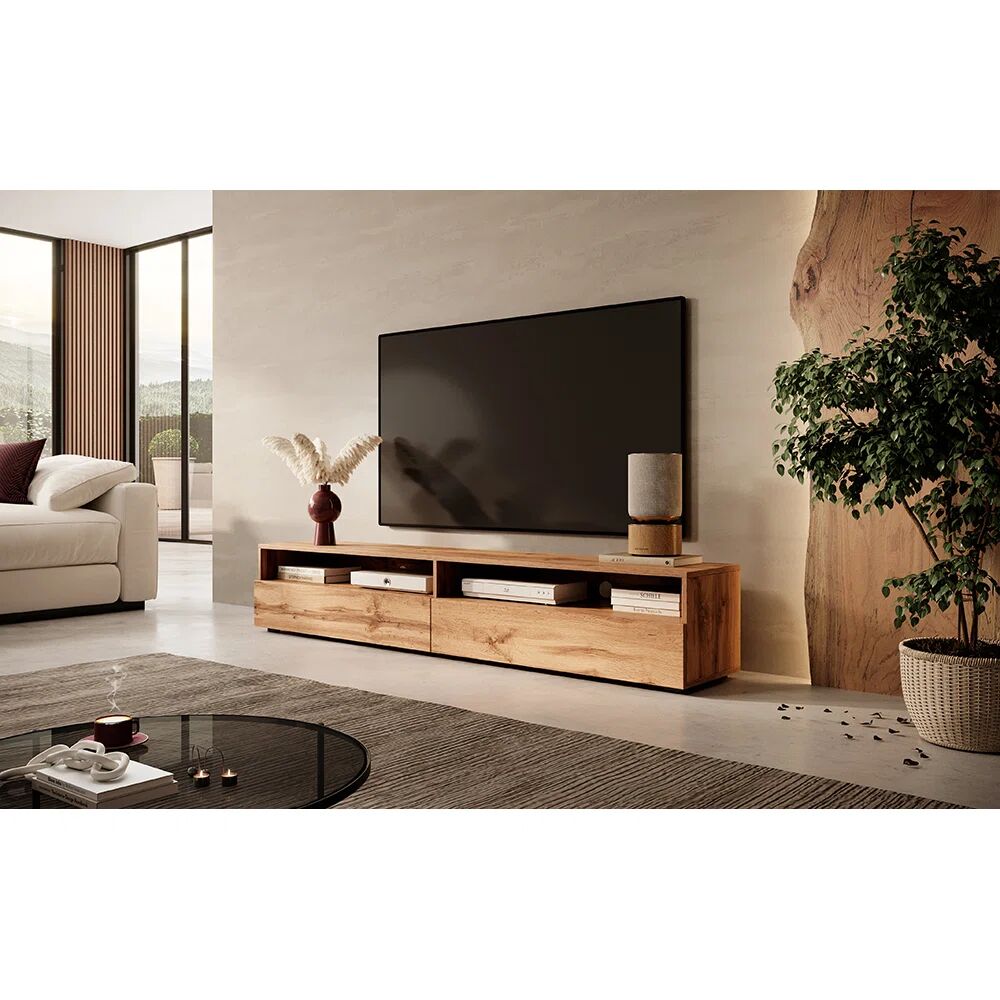 Photos - Mount/Stand Ivy Bronx Rodley TV Stand for TVs up to 78" brown 30.0 H cm