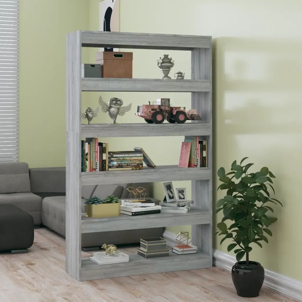 Photos - Wall Shelf Ebern Designs Gelt Manufactured Wood Etagere Bookcase gray 166.0 H x 100.0