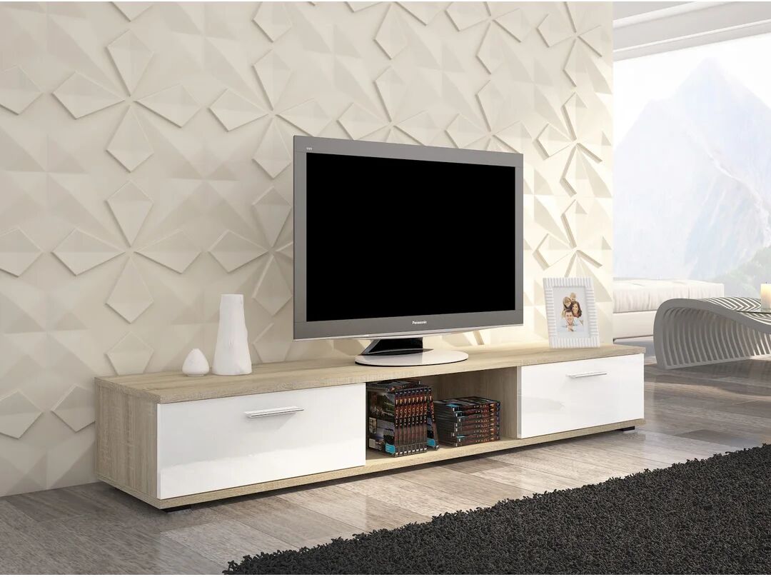 Photos - Mount/Stand 17 Stories Angelque TV Stand for TVs up to 88" white 28.0 H cm